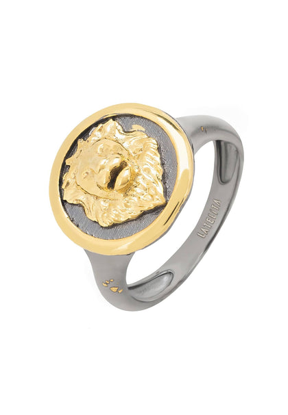Aslan Lion Oxidised Ring Gold Phreshmen