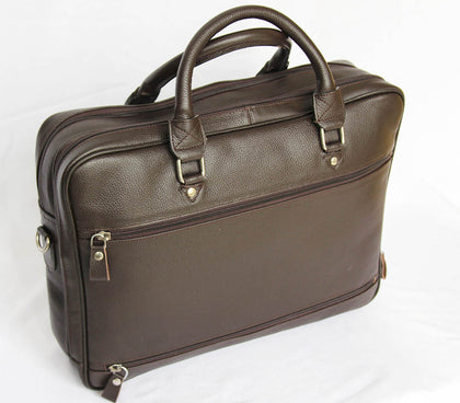 BOSS -Leather Brown  Briefcase MJ -Bag -Satchel -Moroccan Handmad Phreshmen