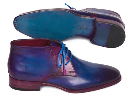 Paul Parkman Men's Chukka Boots Blue & Purple (ID#CK55U7) Phreshmen