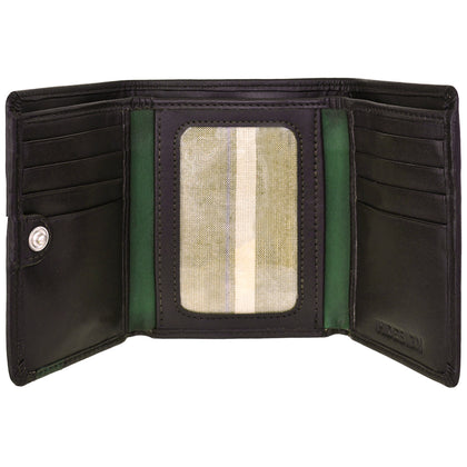 Dylan Compact Trifold Leather Wallet With ID Window Phreshmen