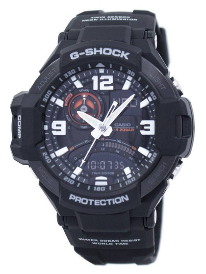 Casio G-Shock GRAVITYMASTER Twin Sensor GA-1000-1A Men's Watch Phreshmen
