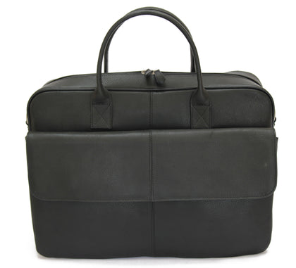 BRUNO -Leather Black  Briefcase MJ -Bag -Satchel -Moroccan Handmade Phreshmen