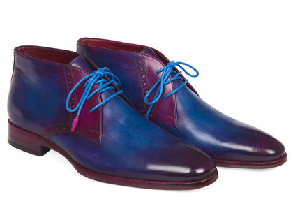 Paul Parkman Men's Chukka Boots Blue & Purple (ID#CK55U7) Phreshmen