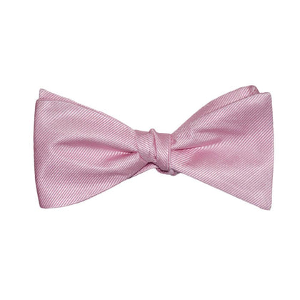 Solid Color Bow Tie - Pink, Woven Silk, Adult Phreshmen