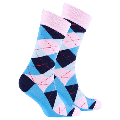 Men's Blush Argyle Socks Phreshmen