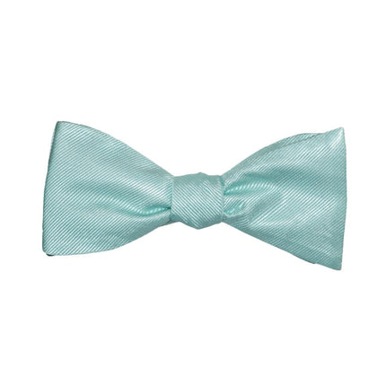 Solid Color Bow Tie - Light Green, Woven Silk, Adult Phreshmen