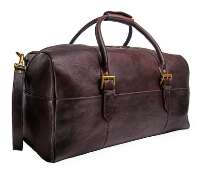 Hidesign Charles Leather Cabin Travel Duffle Weekend Bag Phreshmen