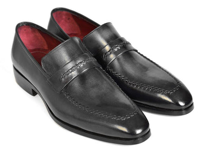Paul Parkman Gray & Black Men's Loafers for Men (ID#068-GRAY) Phreshmen
