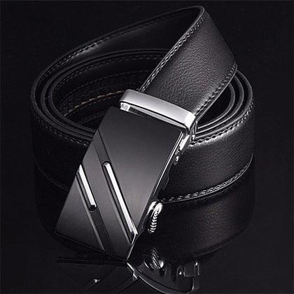 [LFMB]Famous Brand Belt Men Top Quality Genuine Luxury Leather Belts for Men,Strap Male Metal Automatic Buckle Phreshmen