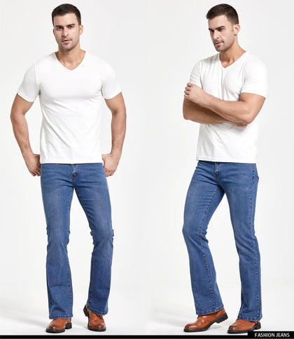 Men's Boot Cut Stretch Denim Jeans Phreshmen
