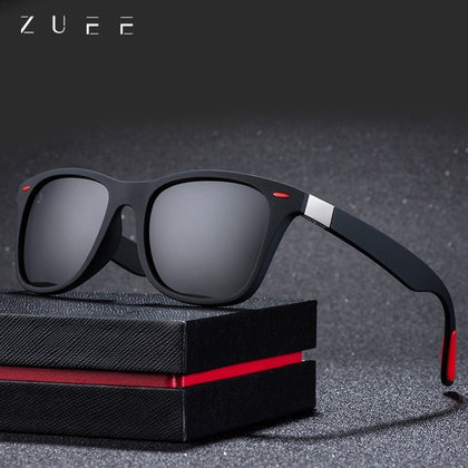 ZUEE Classic Polarized Sunglasses Driving Square Frame Sun Glasses  Men Women  Male Goggle UV400 Gafas De Sol Phreshmen
